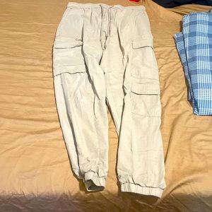 Beige Cargo Pants